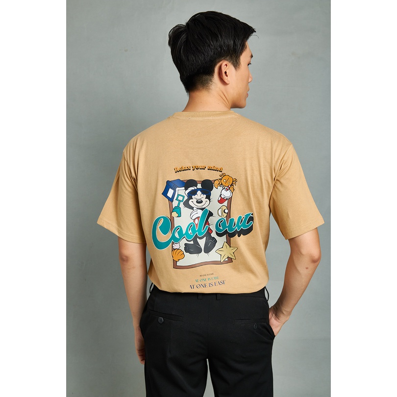 Áo thun nam cổ tròn BEN &amp; TOD 22062 vải cotton, ghép màu, thoáng mát, cao cấp, thanh lịch, trẻ trung