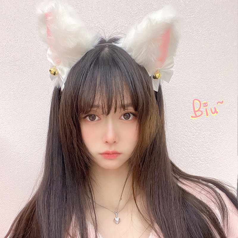 Băng Đô Cài Tóc Hình Tai Mèo Phong Cách Hàn Quốc