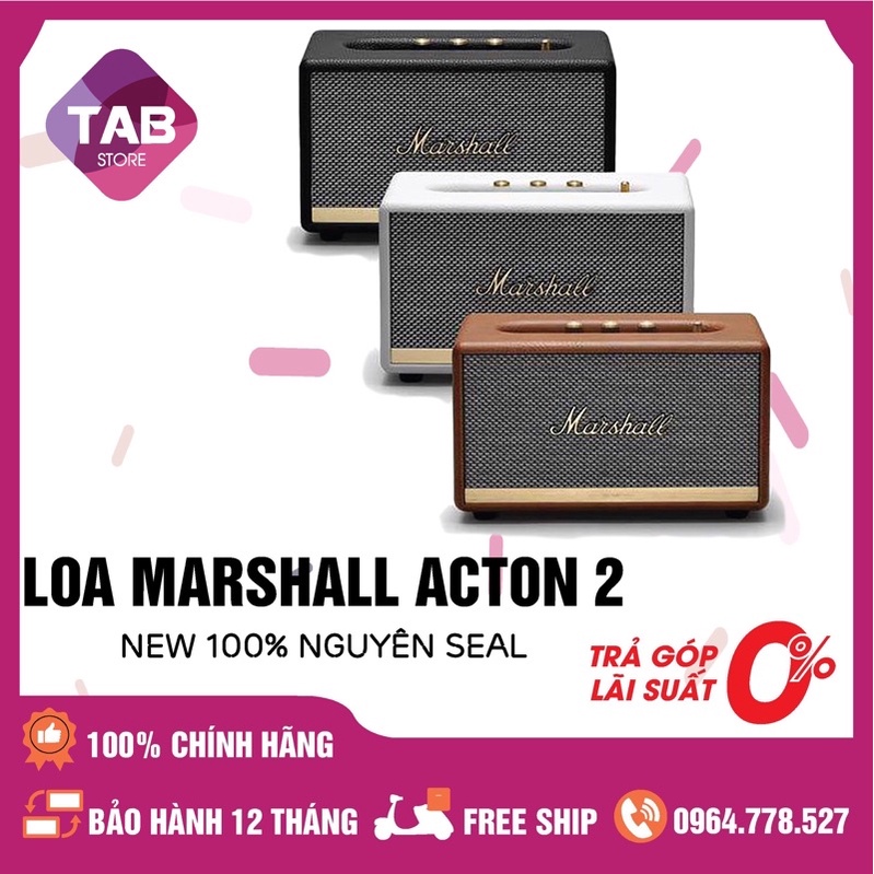 [Mã ELHACE giảm 4% đơn 300K] Loa Marshall Acton 2 New Chính Hãng - Bảo Hành 12 Tháng