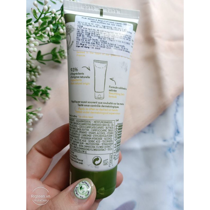 Kem dưỡng da tay yves rocher 75ml