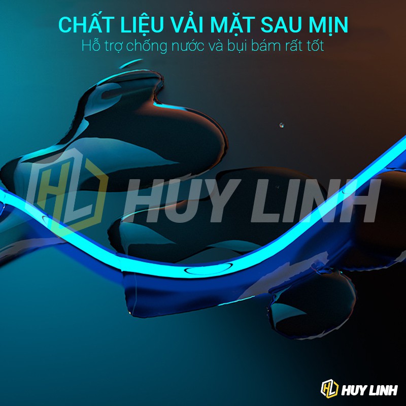 Bàn di chuột Size lớn tích hợp Sạc không dây 10W - Mousepad Đèn nền Led Light RGB hiệu ứng HL129