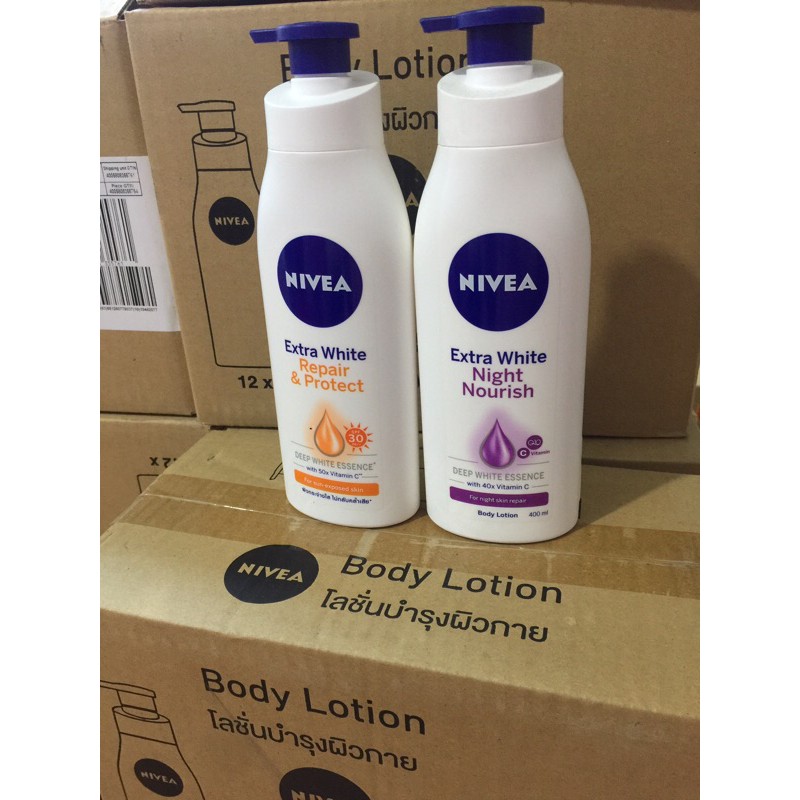 Sữa dưỡng thể NIVEA ngày 400ml đêm 350ml