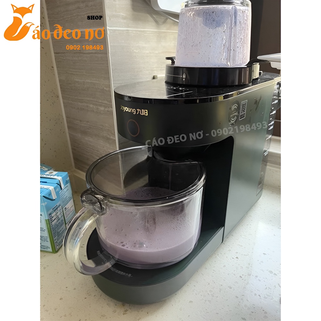 Máy Sữa Hạt Tự Động JOYOUNG Y521 Có Màn Hình Hiển Thị Bảo Hành 12 Tháng - Cáo Đeo Nơ