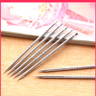 QUE NẶN MỤN INOX 2 ĐẦU CAO CẤP KHÔNG GHỈ, CÂY NẶN MỤN