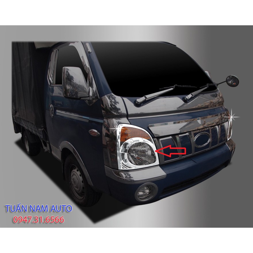 ỐP CRÔM ĐÈN PHA XE TẢI H150, H100, PORTER HYUNDAI