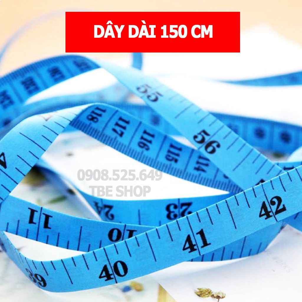 Thước Dây 1.5m ( 150 cm ) Đo 3 Vòng Nhiều Màu Sắc