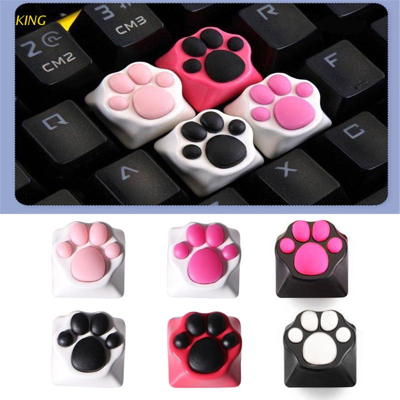 Miếng Lót Bàn Phím Máy Tính Bằng Silicon ABS Hình Móng Vuốt Mèo/Mèo Dễ Thương Cho Cherry MX Swit
