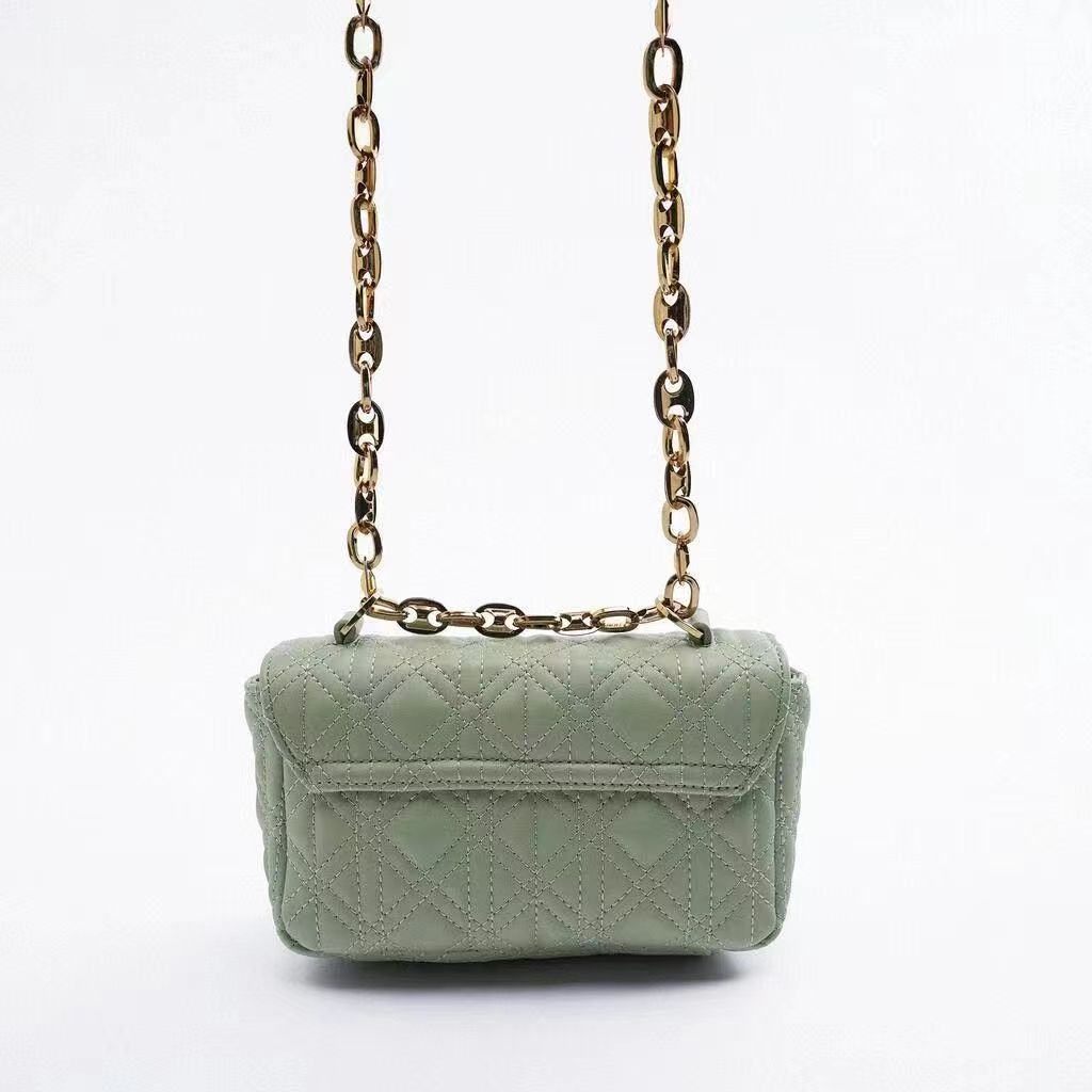 Túi Xách Zara Đính Đá Phối Dây Xích Thời Trang Sang Trọng Cho Nữ