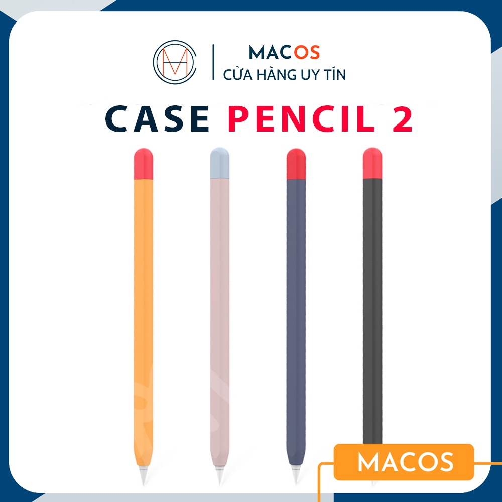 Ốp case Apple Pencil 2 AHA STYLE bao bọc bút silicon, vỏ kiểu bút chì - Loại cao cấp (AP02)