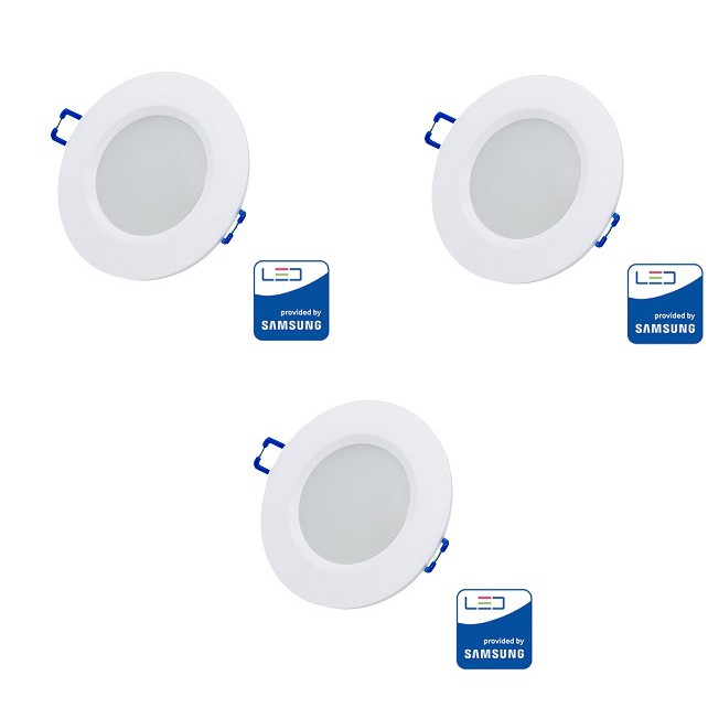 Bộ 3 Đèn Downlight Rạng Đông led âm trần D AT06L 90/7W Vàng/Trắng