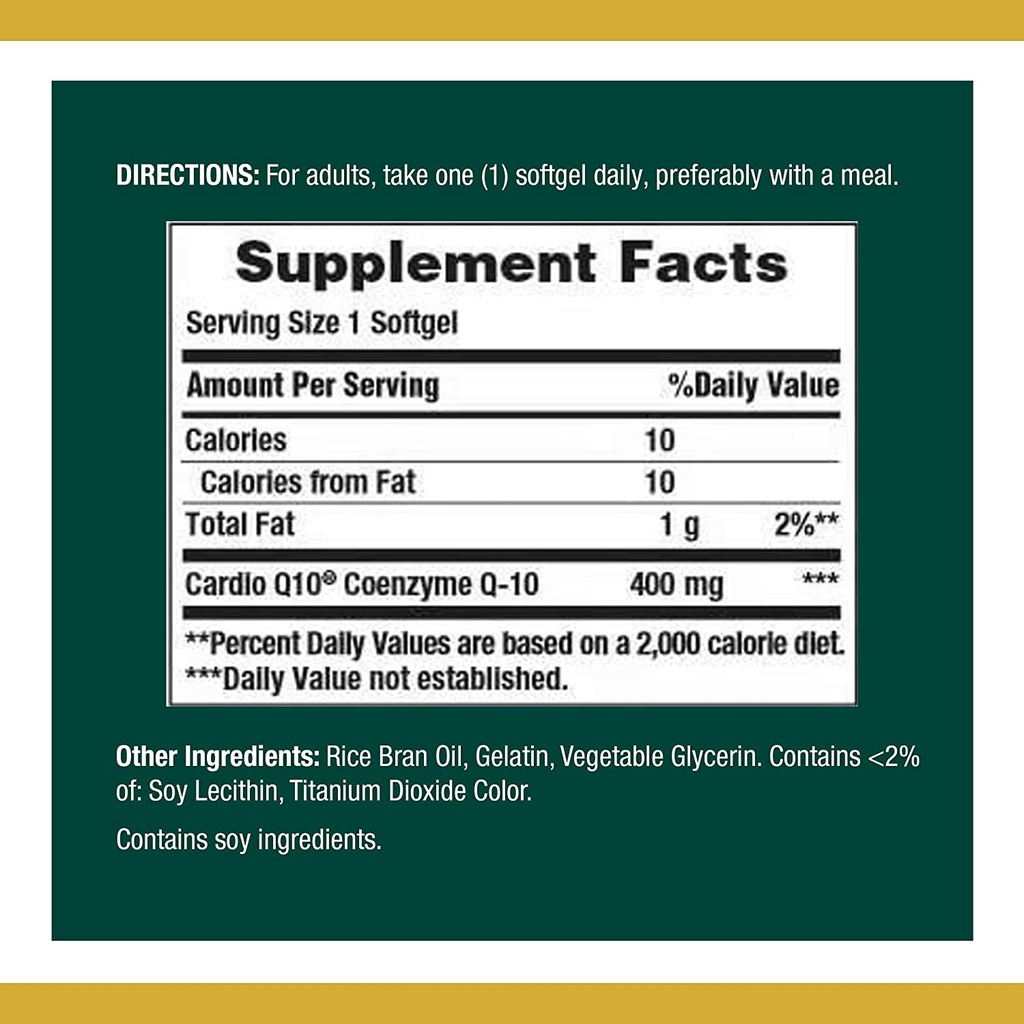 [DATE 05/2023] NATURE’S BOUNTY COQ-10 400MG 39 VIÊN