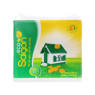 Khăn giấy ăn Saigon Eco 1 lớp gói 100 tờ