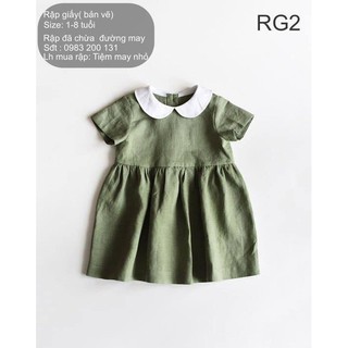 RG2_Fullsize rập giấy may đầm cổ sen