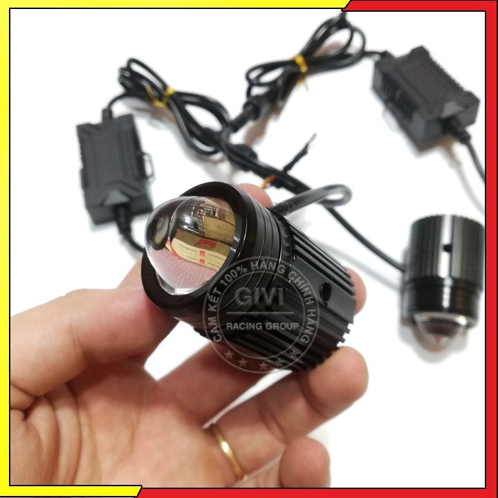 Cặp Đèn Trợ Sáng Bi Cầu Mini Driving Light 2 Chế Độ Vàng Và Trắng Loại 2