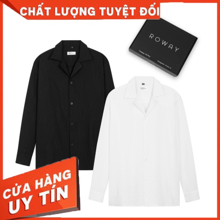 vải Đũi thoáng mát, thấm hút, không nhăn form regular | Cổ vest dài tay - Hàn