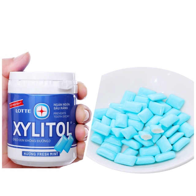 HŨ KẸO CAO SU KHÔNG ĐƯỜNG XYLITOL 58G ĐỦ VỊ