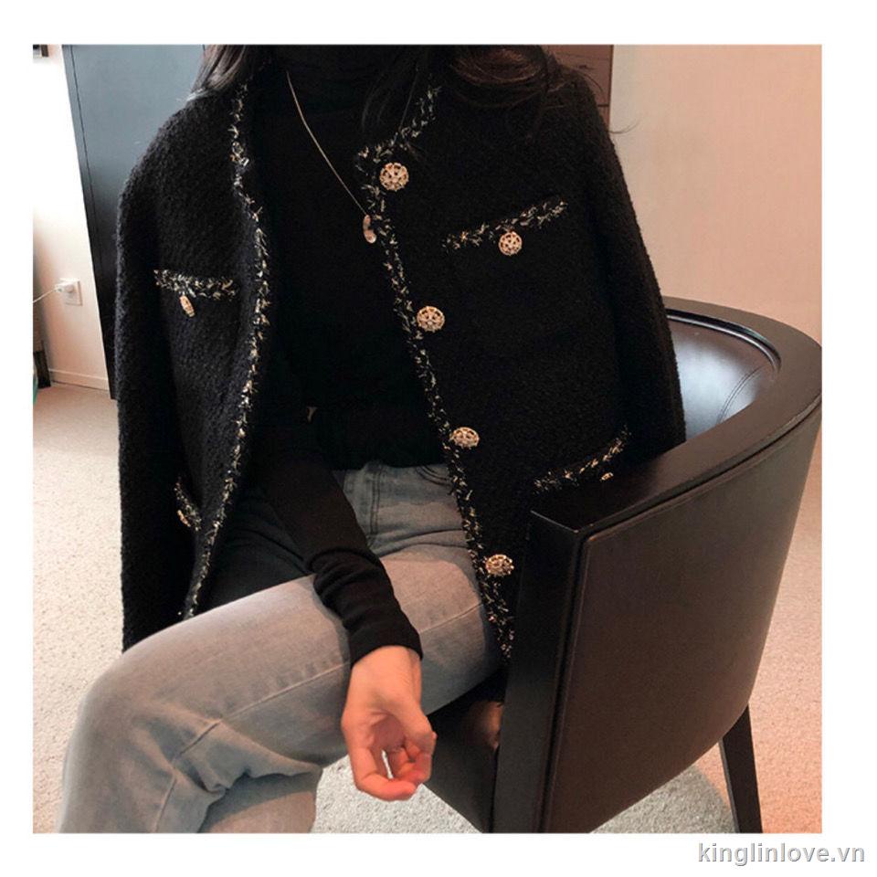 Áo khoác ngắn màu đen thời trang xuân thu | BigBuy360 - bigbuy360.vn