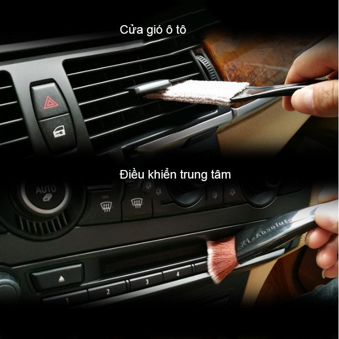 Car air conditioner air outlet dust cleaning tool cleaning brush interior soft hair beauty cleaning supplies