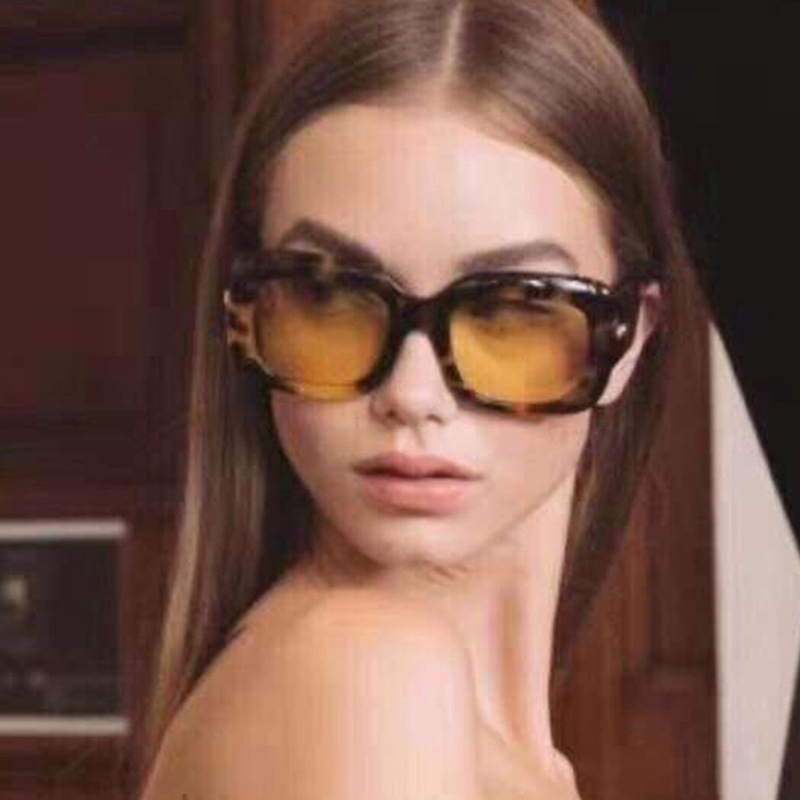 Kính Mát Gọng Vuông Chống Tia UV400 Phong Cách Hàn Quốc Cho Nữ