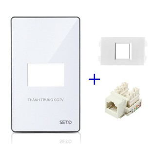 Wallplate âm tường Seto chữ nhật 1 nhân mạng