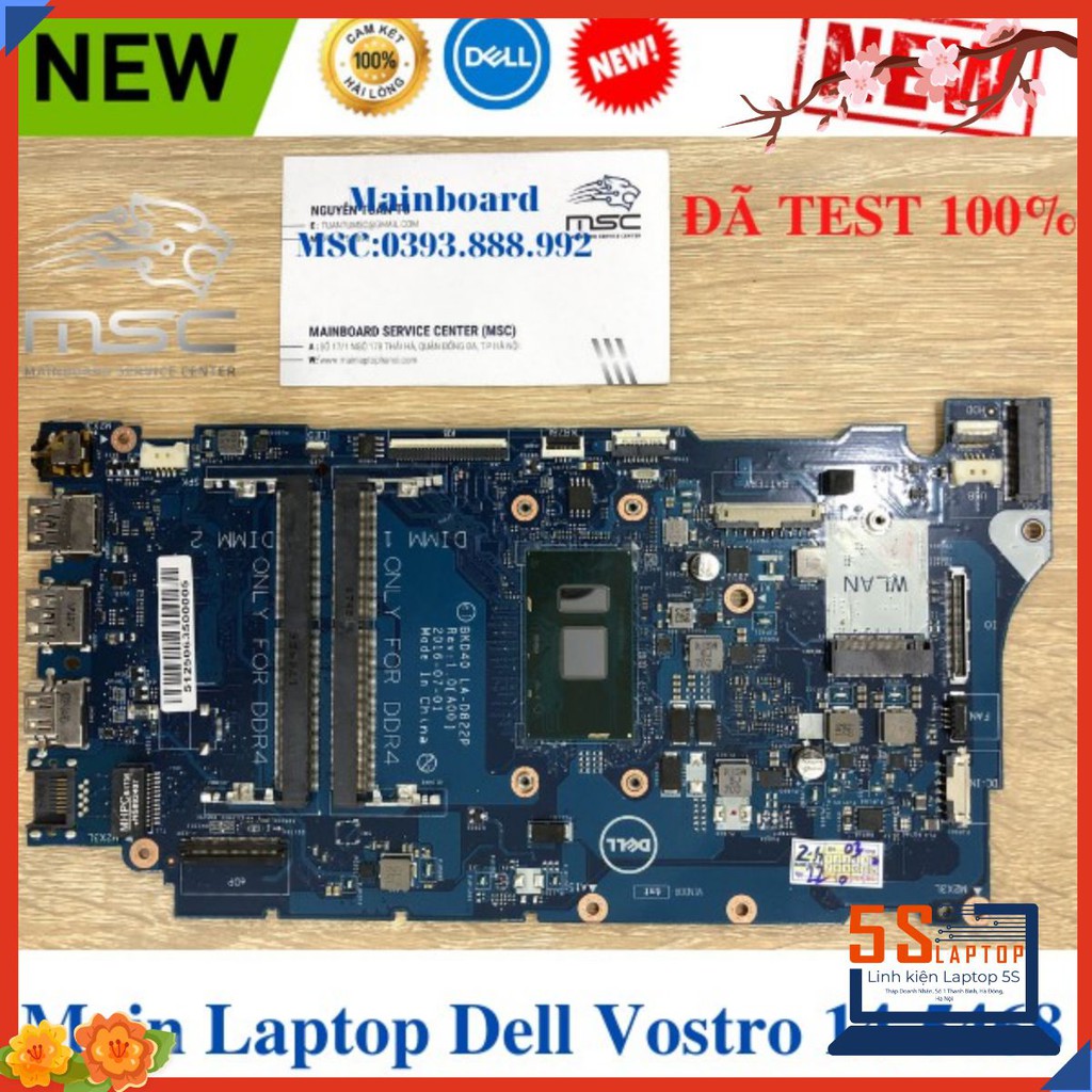 [GIÁSỐC]Main Laptop Dell Vostro 5468 14 - 5468 / (Intel® Core i3-6006U) / LA-D822P