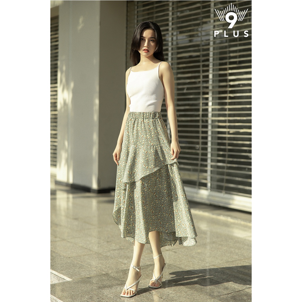 Chân váy nữ dài  9Plus/ váy vintage/ váy hoa | BigBuy360 - bigbuy360.vn