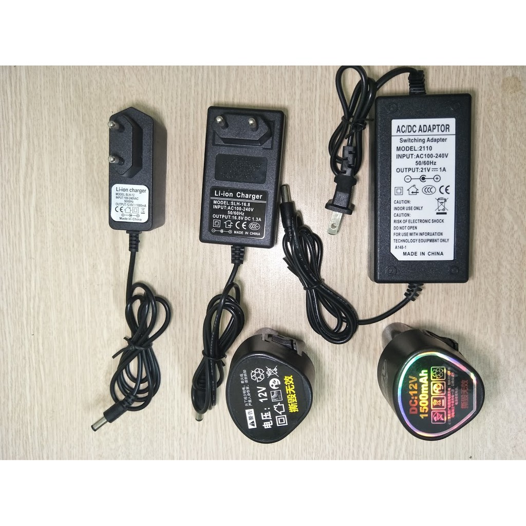 Sạc pin 21v dùng cho máy khoan pin 18v, 21v, 24v, 26v