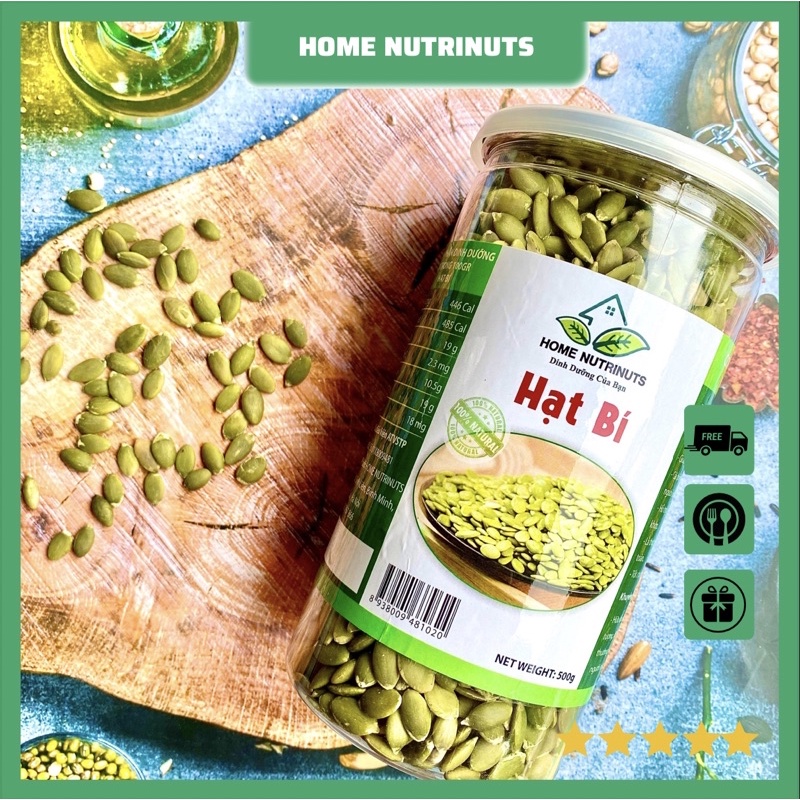 Bí Xanh Ấn Độ Tách Vỏ 500g nguyên vị, sấy chín, thơm ngon