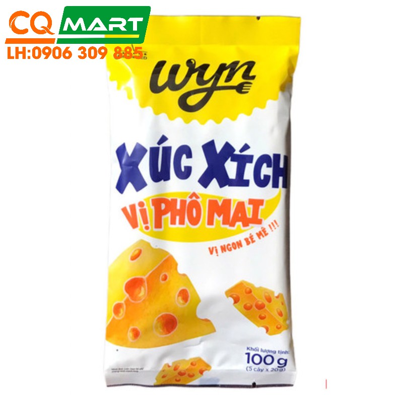 Xúc xích Wyn vị phô mai gói 100g