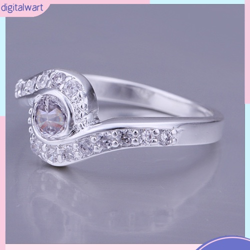 Nhẫn mạ bạc đính đá hình hoa hướng dương sang trọng