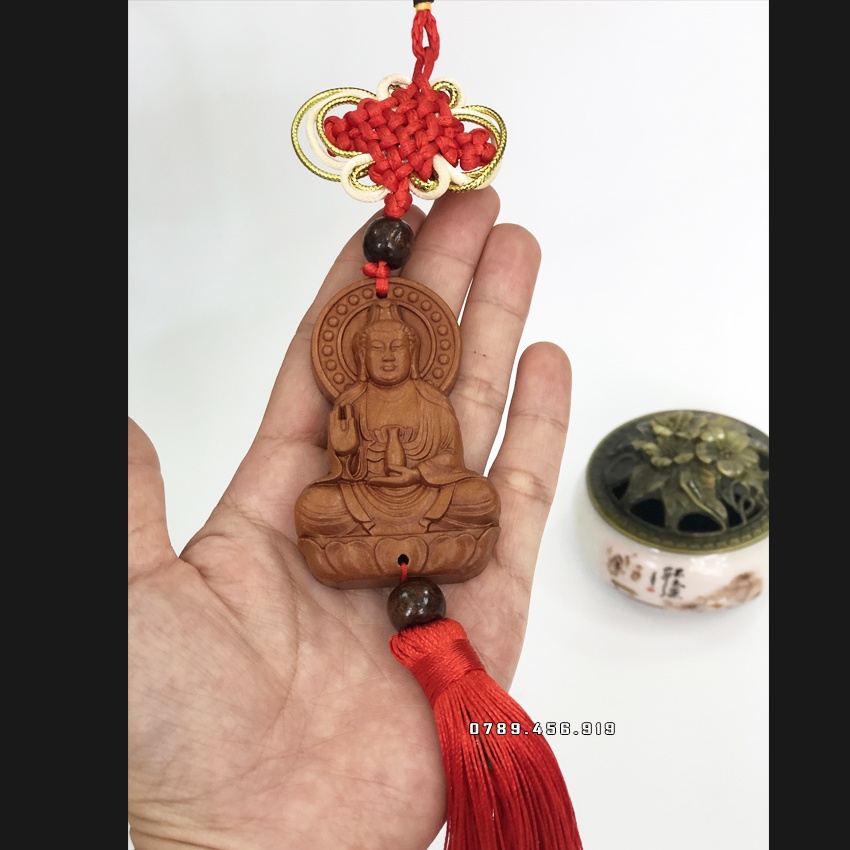 Dây Treo Tượng Phật Quan Âm Trên Xe Ô Tô Bằng Gỗ Giá Rẻ