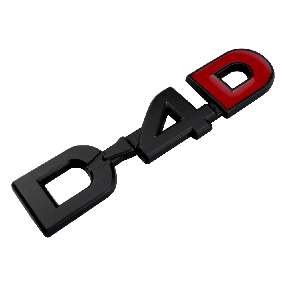 Logo Kim Loại Dán Chữ D4D Trang Trí Cho Xe Toyota