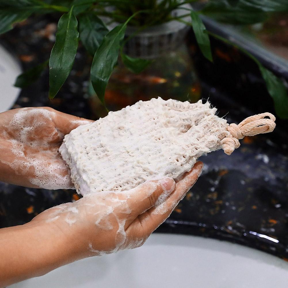 [Hàng mới về] Túi đựng xà phòng bằng sợi sisal tự nhiên tiện dụng