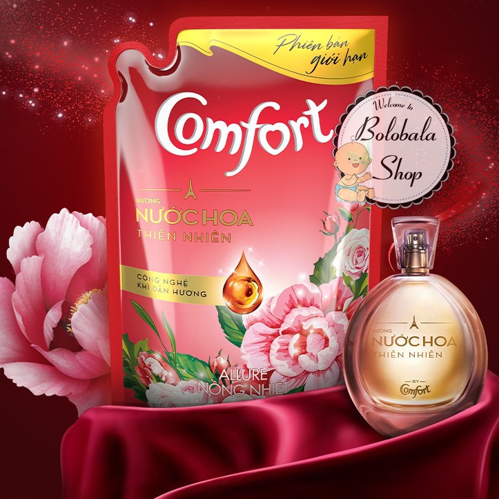 Nước xả vải Comfort Hương nước hoa thiên nhiên Nồng Nhiệt ALLURE 1.4L - Bản giới hạn