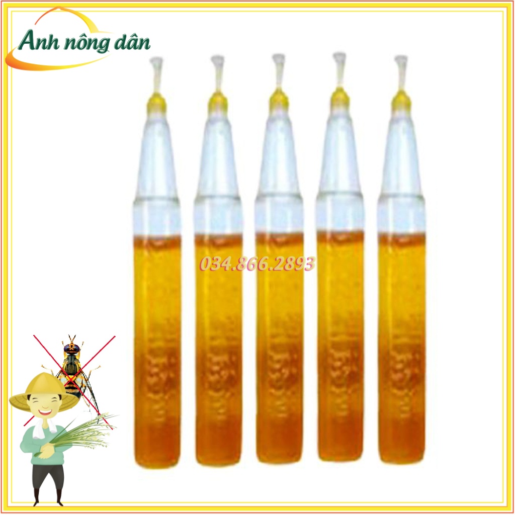 Bộ 5 tuýp dẫn dụ, thu hút ruồi vàng đục trái, bả trừ ruồi nhanh chóng, hiệu quả