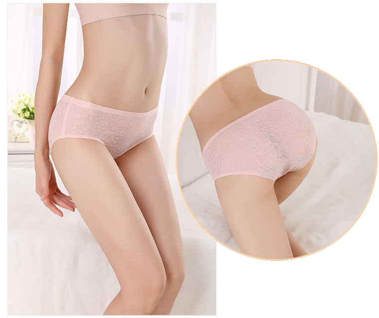 Quần Lót UNLIMON Lưng Vừa Vải Lụa Băng Không Đường May Họa Tiết Hoa Dành Cho Bạn Nữ | BigBuy360 - bigbuy360.vn
