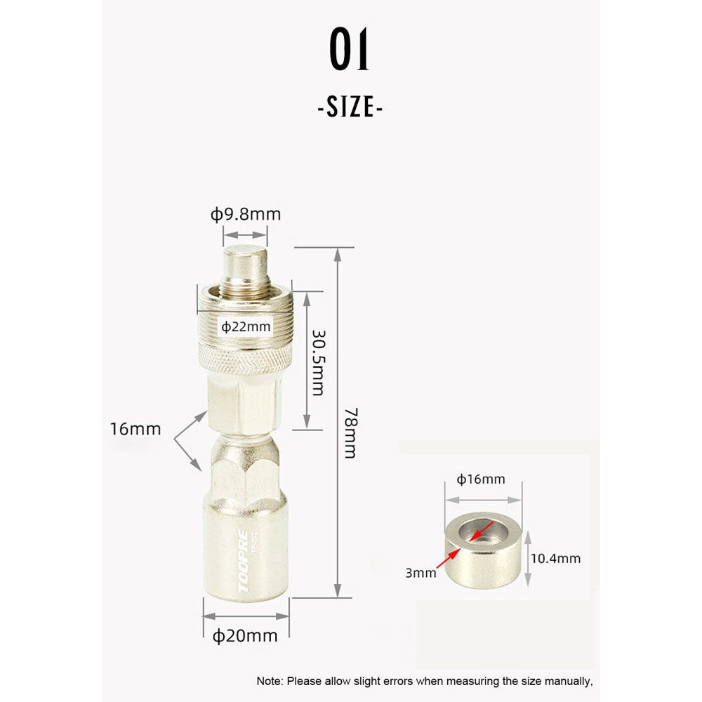 Dụng cụ sửa chữa tháo trục xe đạp leo núi bền bỉ nhiều màu