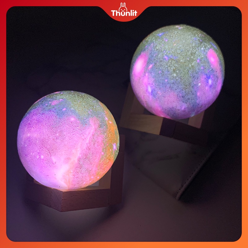 Đèn ngủ Thunlit họa tiết bầu trời sao sử dụng pin thiết kế lãng mạn