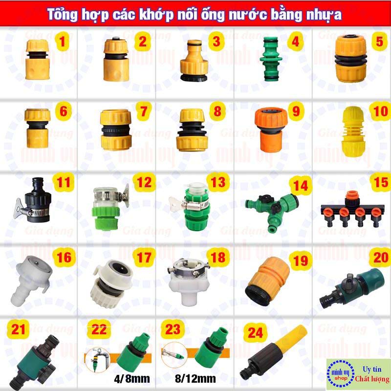 Khớp nối nhanh ống nhựa mềm phi 16 - 20- 23