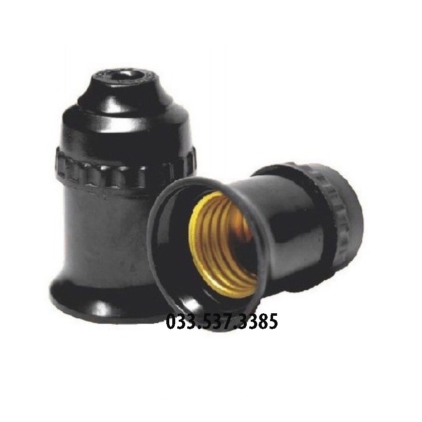 Combo 50 chiếc đui đèn e27, chuôi đèn loại tốt dạng xoáy dùng cho bóng đèn (1 hộp)