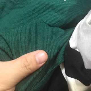 Vải thun tăm 4c xanh lá nhãn