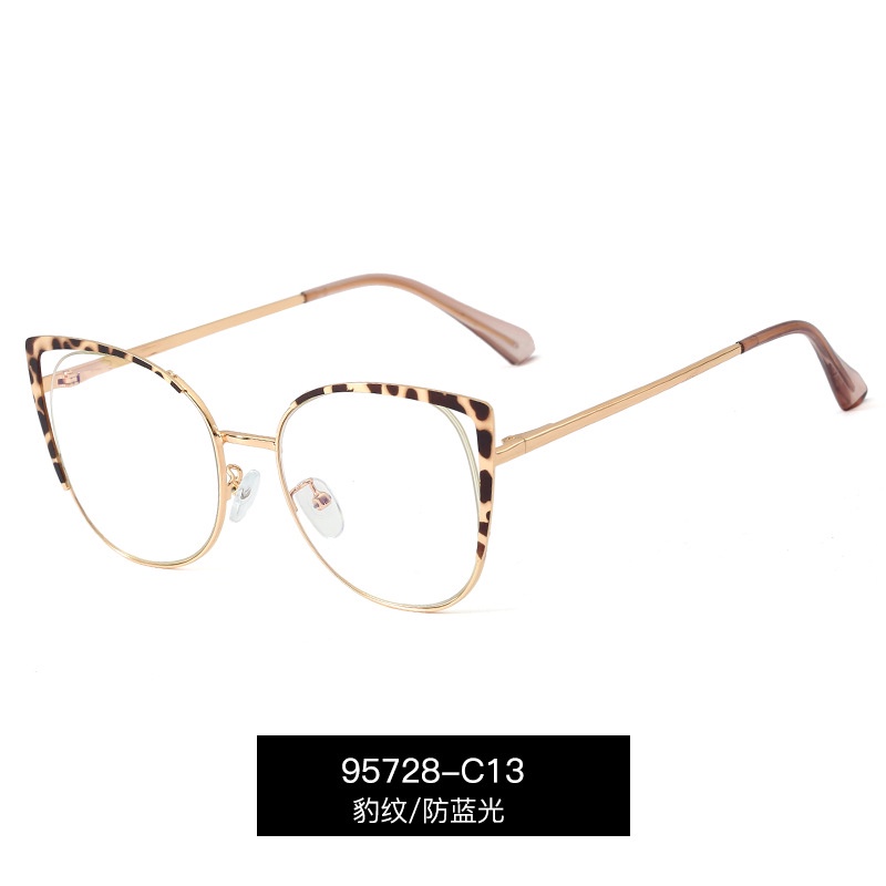 Mắt Kính Chống Bức Xạ Hình Mắt Mèo Phong Cách Retro Phương Tây Cho Nữ