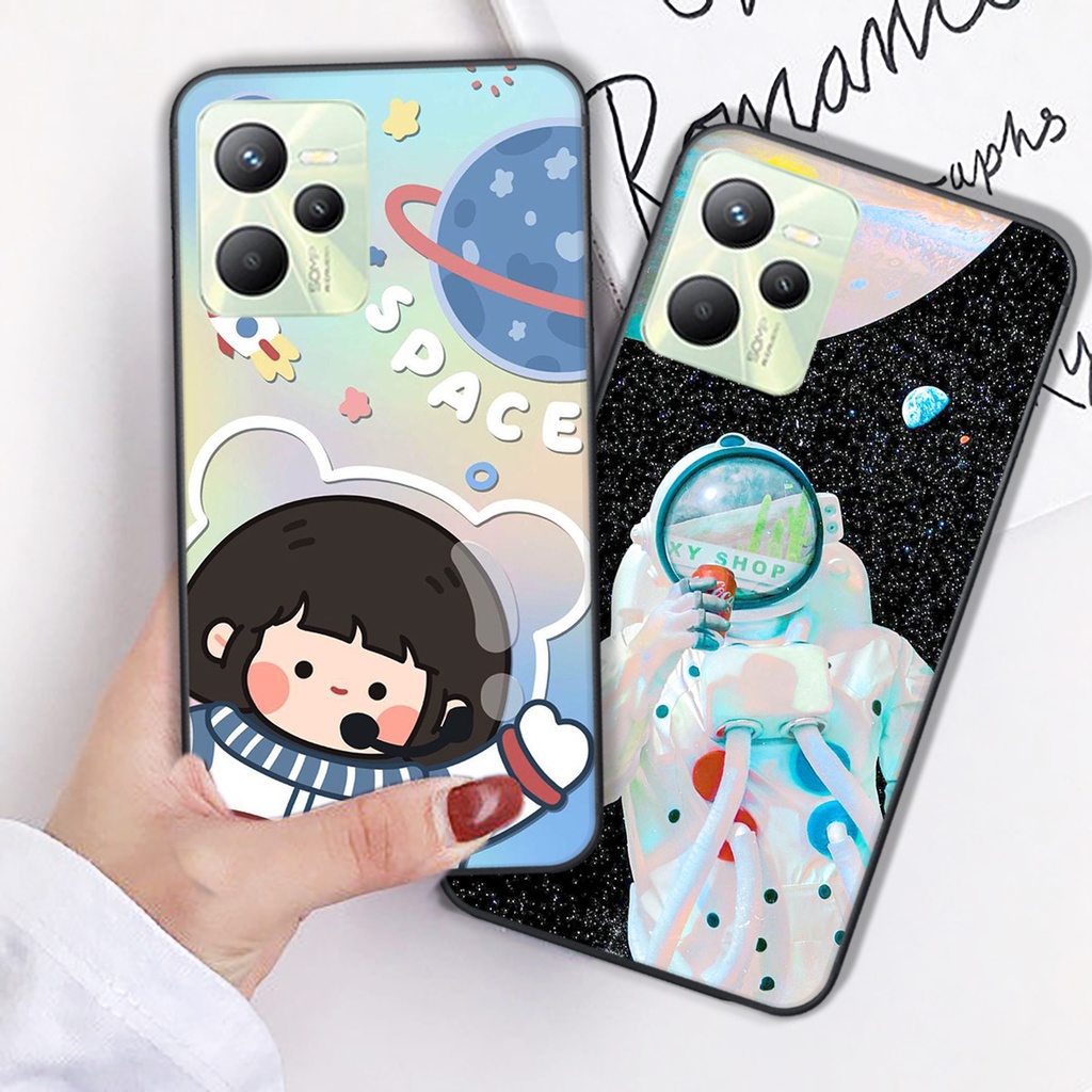 Ốp lưng Oppo A76 - Oppo A36 - Realme C35 ốp phi hành gia đẹp ốp chất lượng
