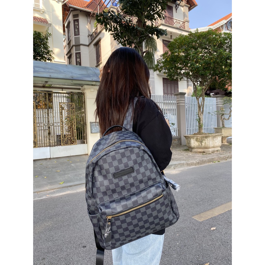 Balo da nam nữ hoạ tiết caro cực sang chảnh