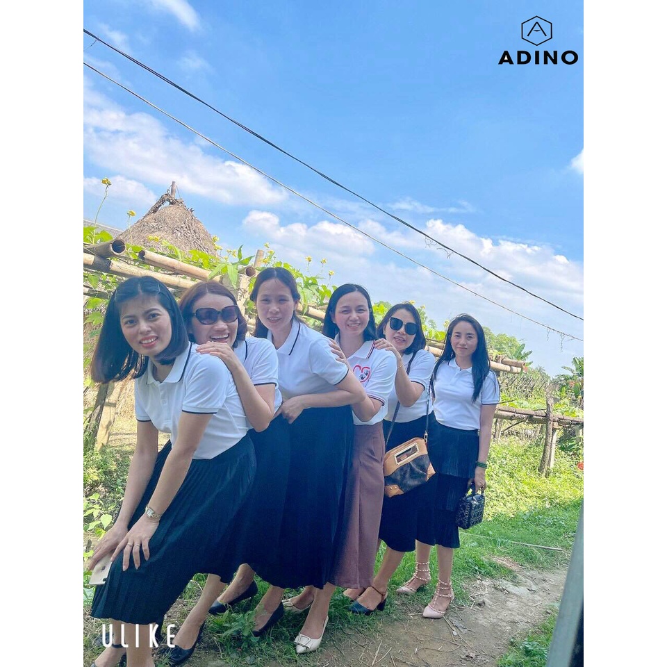 Áo polo đơn áo polo đôi áo polo nhóm ADINO 6 màu phối viền vải cotton co giãn dáng slimfit trẻ trung năng động | BigBuy360 - bigbuy360.vn