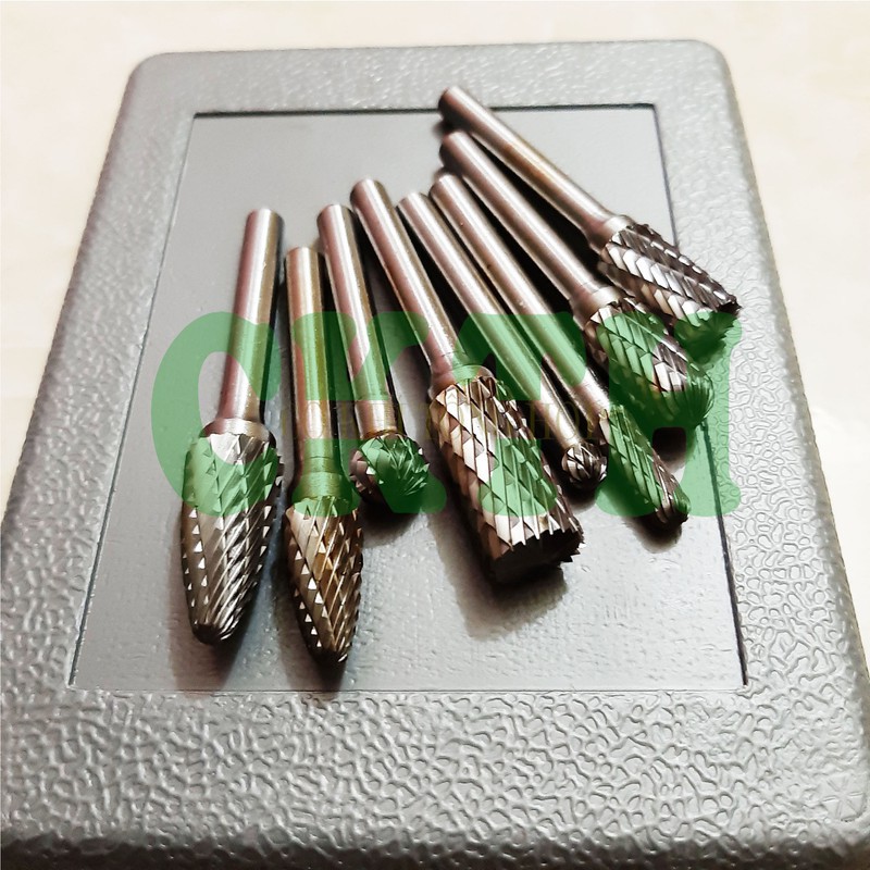 Mũi Mài, Dũa Kim Loại, Dũa Vonfram Cán 6mm Đa năng Bộ 8 mũi mài kim loại vonfram
