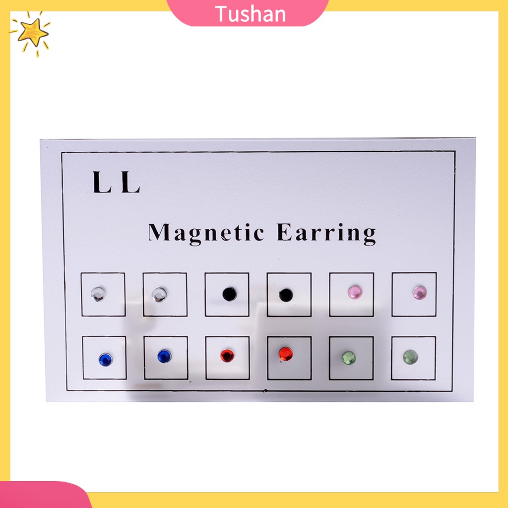 Khuyên mũi hạt đá pha lê giả có nam châm thoải mái cho nữ