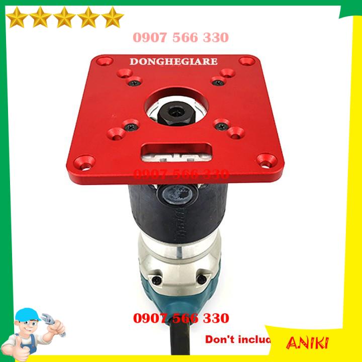 Tấm gá máy phay gỗ cầm tay - Mặt máy phay bàn mini QE020
