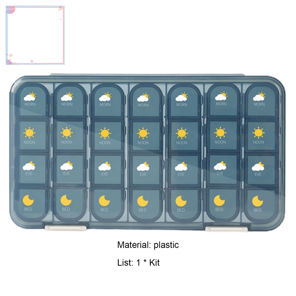 Hộp Đựng Thuốc Chia 3/4 Lần Tiện Dụng Cho Gia Đình