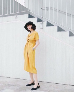 ĐẦM VÀNG XOẮN NGỰC ( kèm hình thật )